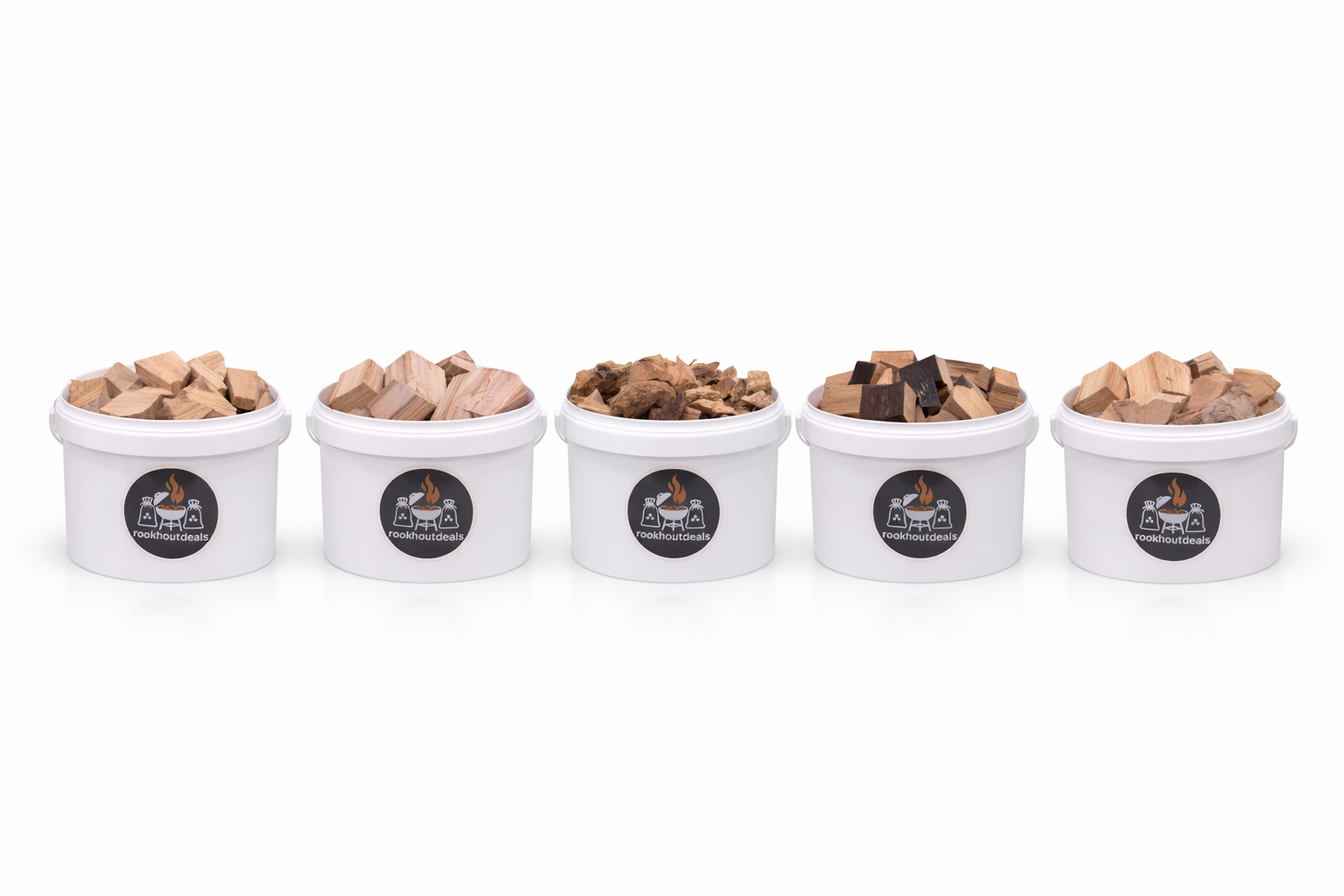Luxus Räucherchunks Paket - 5 Sorten - 5x1 kg